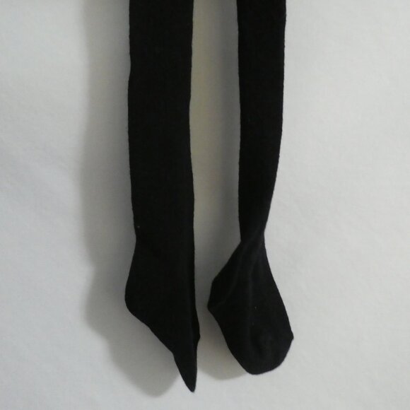 Black Combed Cotton Tights With Feet | Baby Girl | 18-24 months | NWOT - Picture 8 of 9